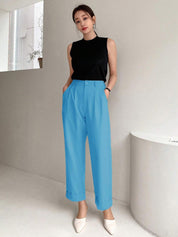 KOTTY Regular Fit Women Blue Trousers 