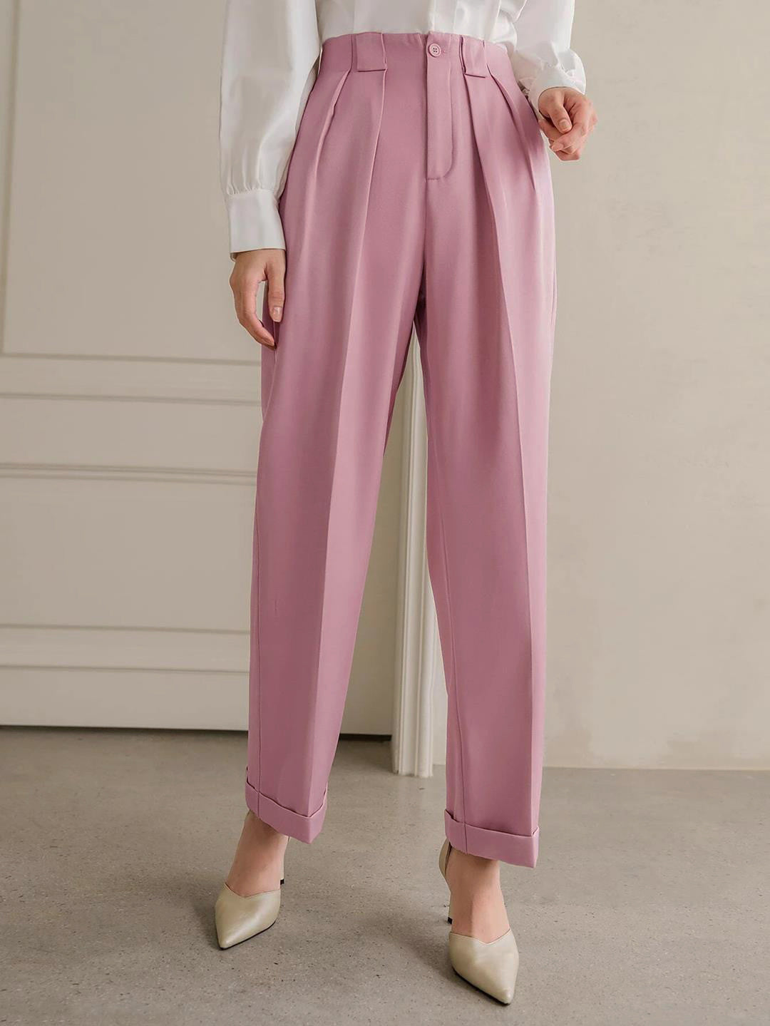 KOTTY Regular Fit Women Pink Trousers 