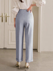 KOTTY Womens Solid Attractive High Rise Pant