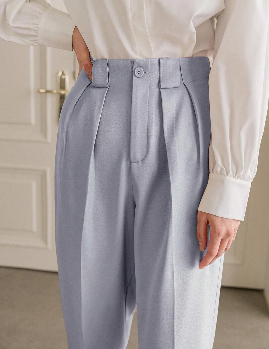 KOTTY Womens Solid Attractive High Rise Pant
