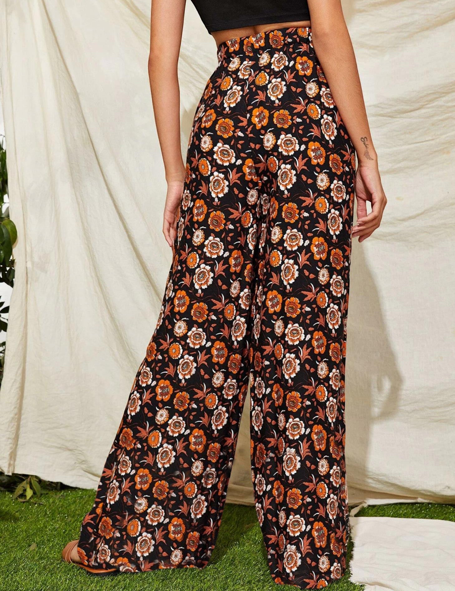 KOTTY Straight Fit Women Multicolor Trousers 