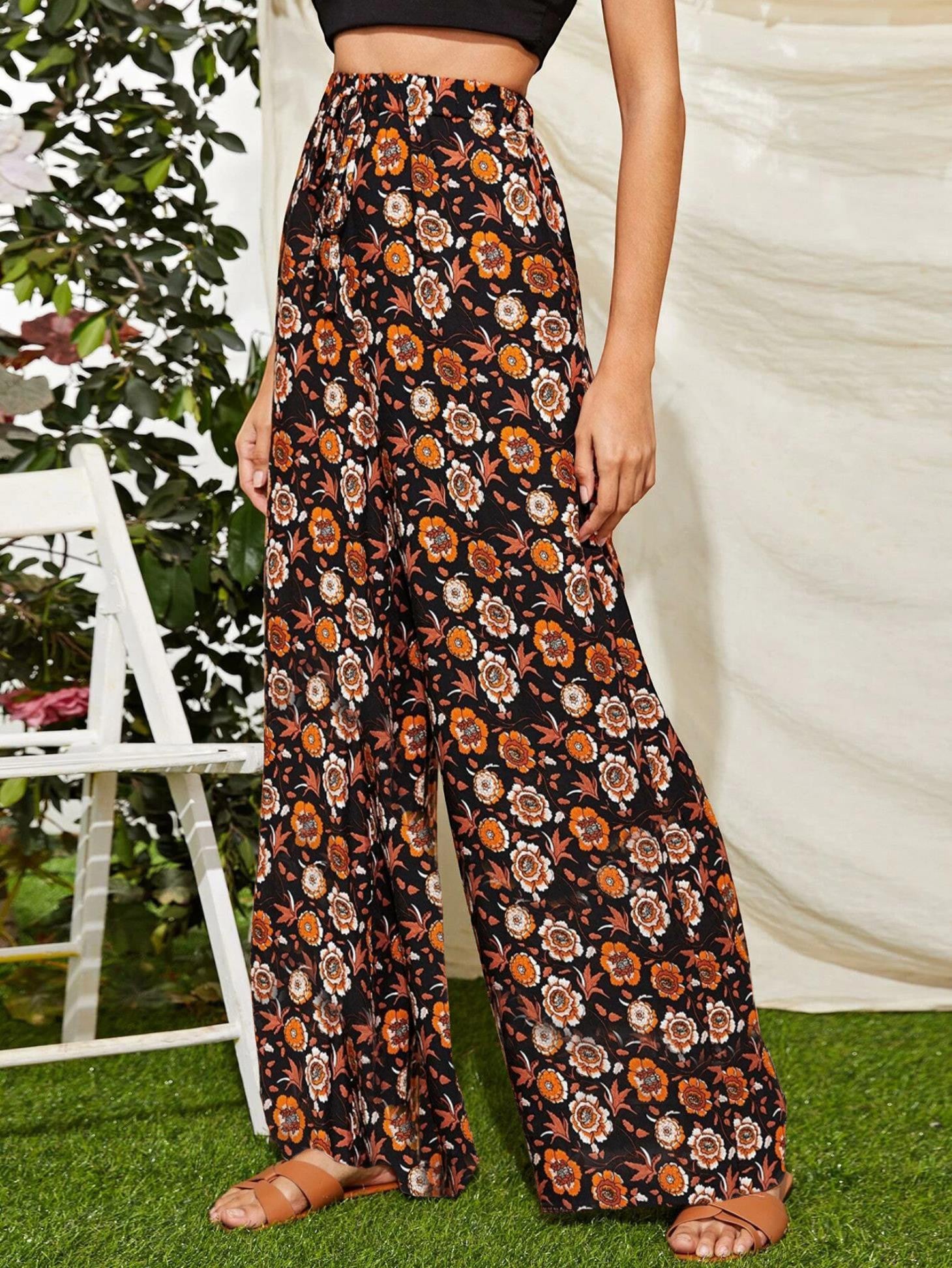 KOTTY Straight Fit Women Multicolor Trousers 
