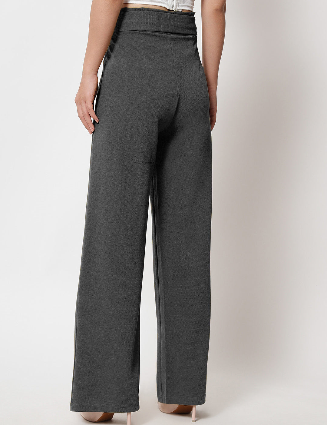 KOTTY Regular Fit Women Grey Trousers 