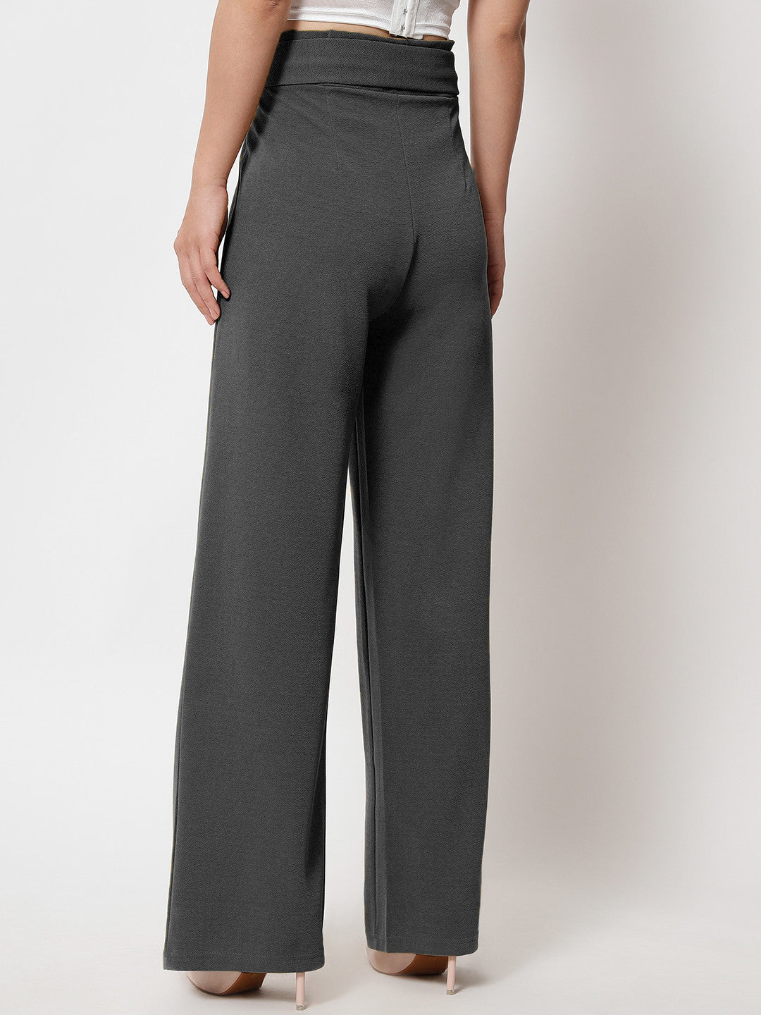 KOTTY Regular Fit Women Grey Trousers 