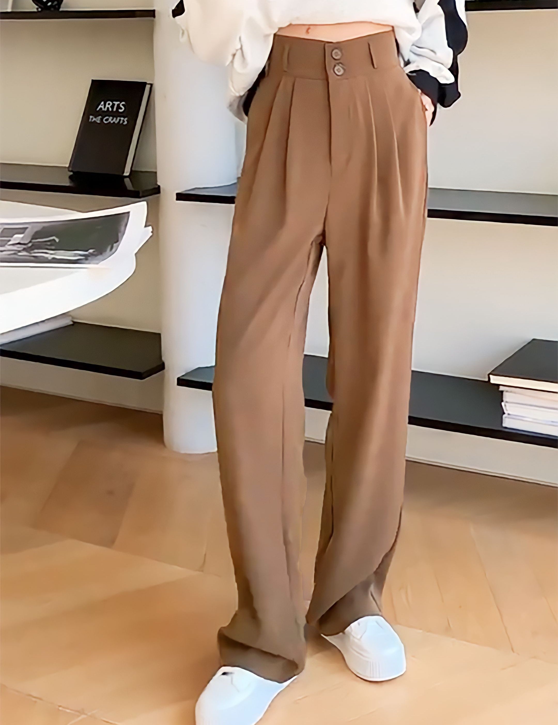KOTTY Regular Fit Women Brown Trousers 