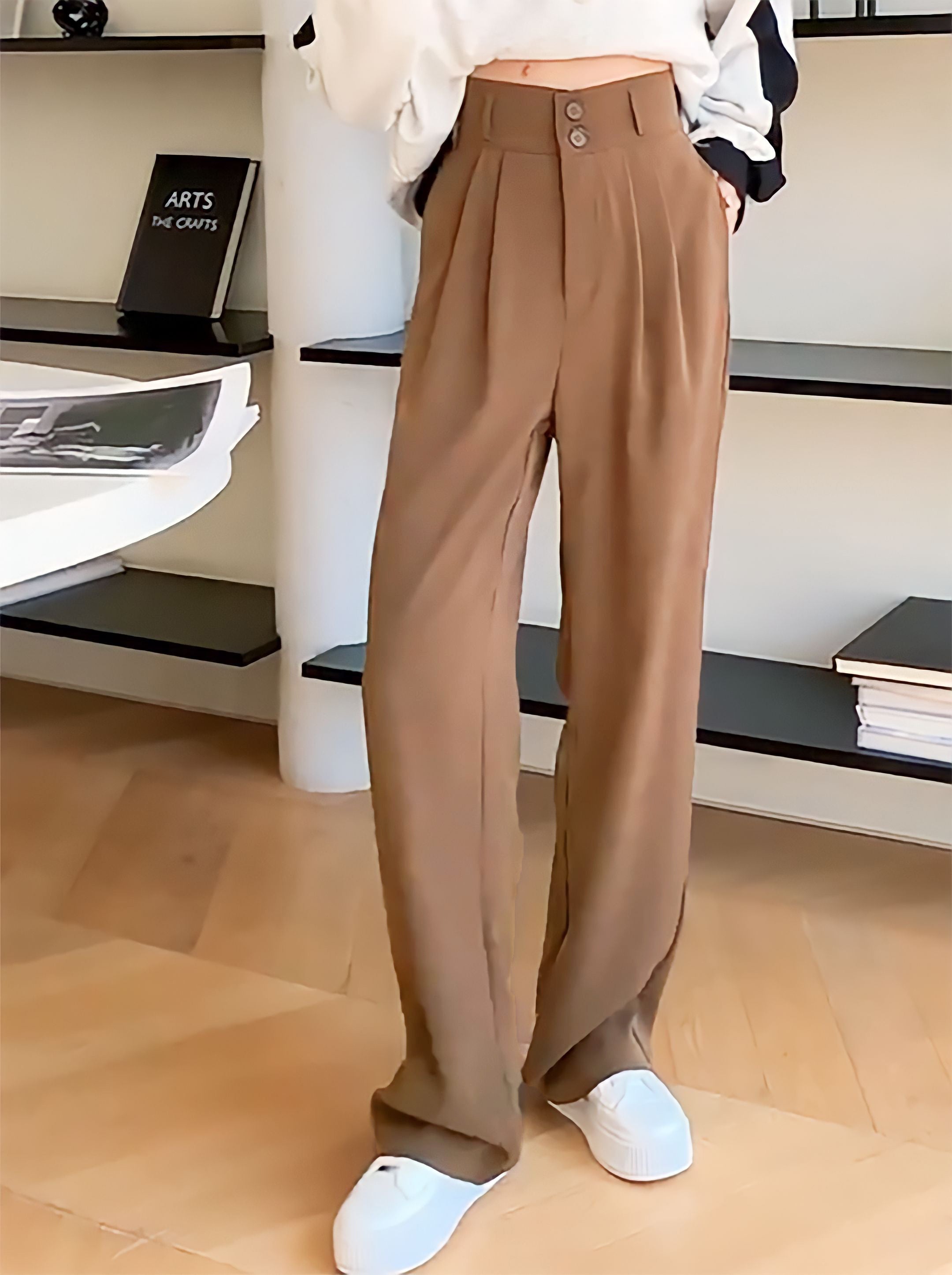 KOTTY Regular Fit Women Brown Trousers 