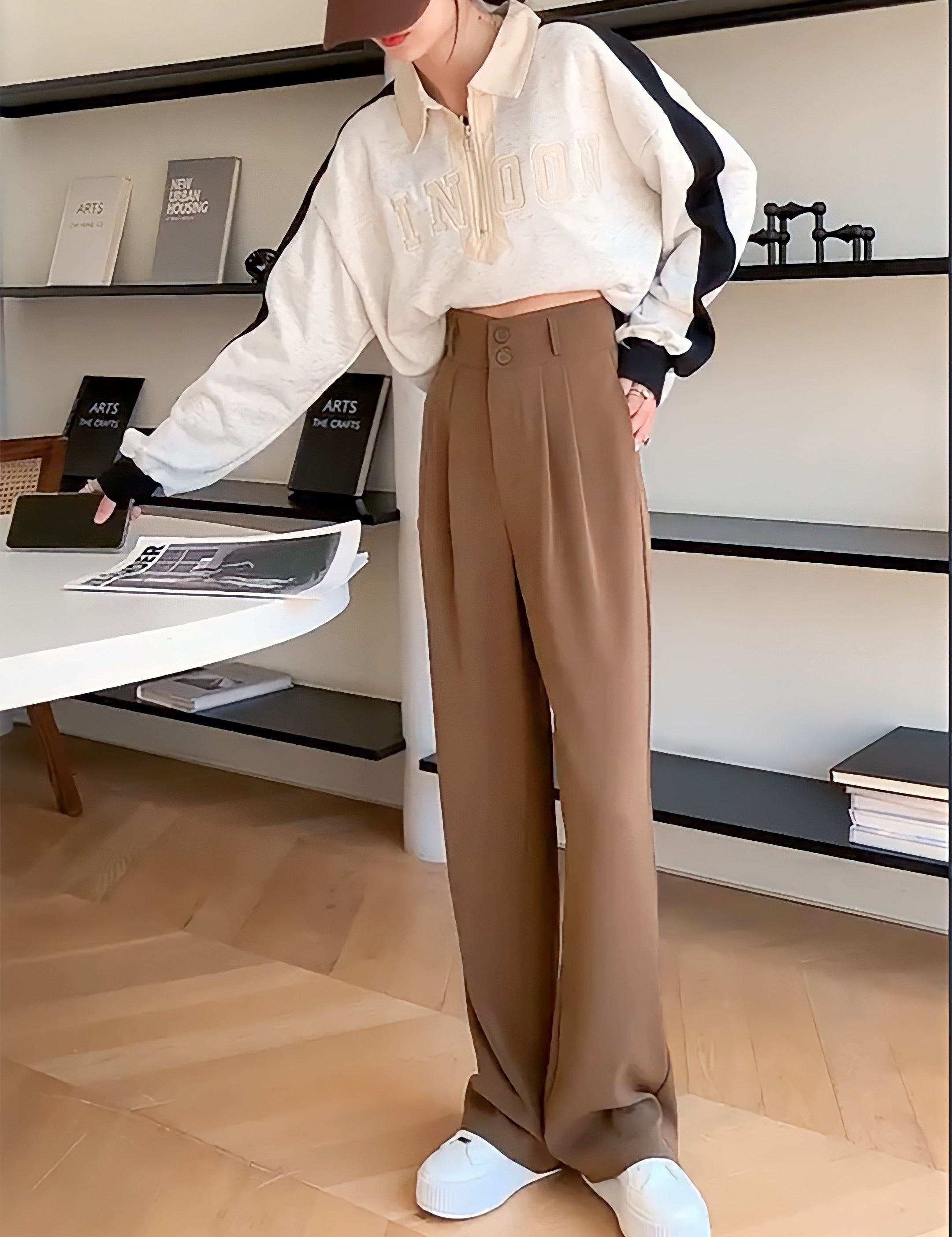 KOTTY Regular Fit Women Brown Trousers 