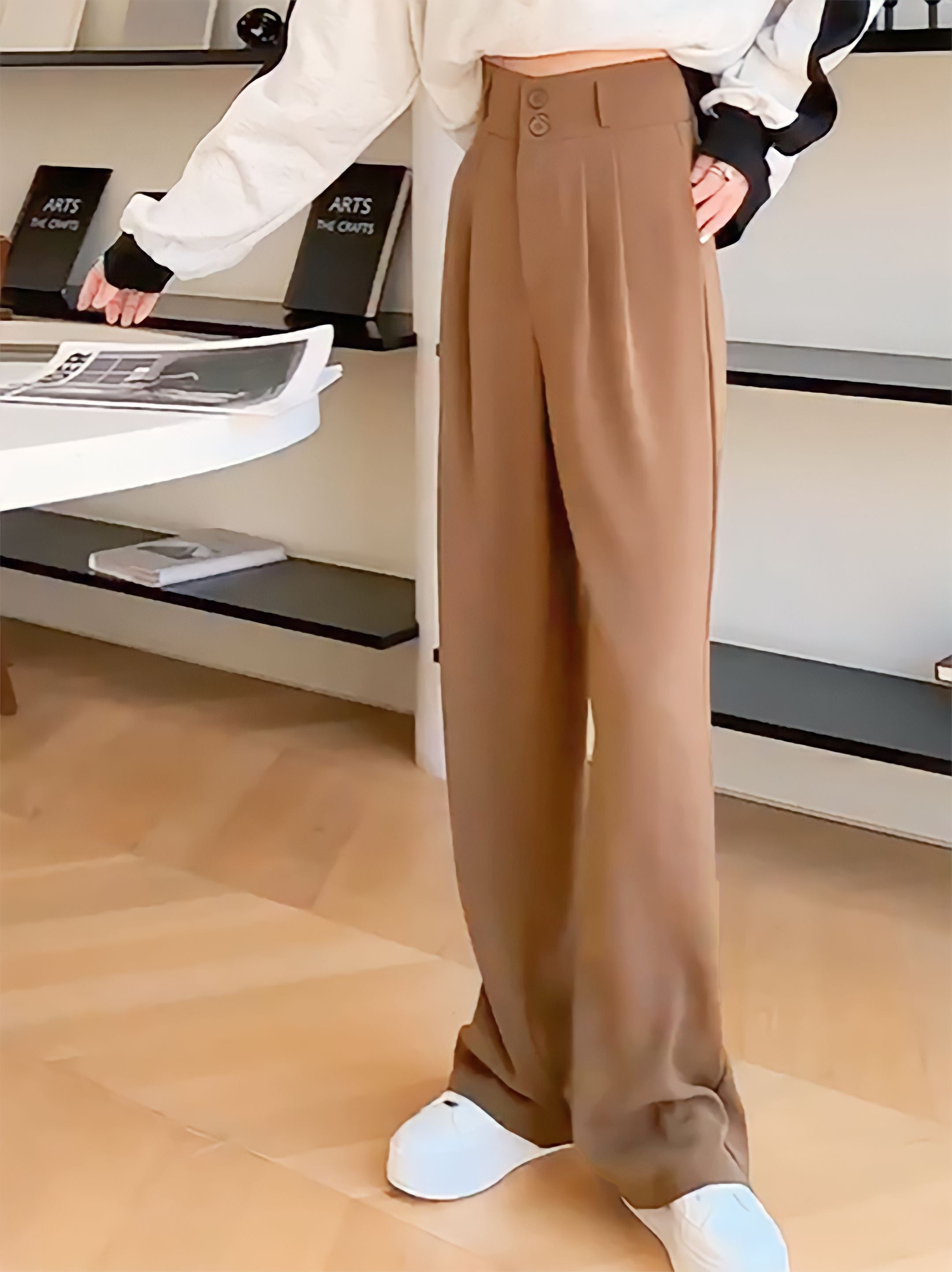 KOTTY Regular Fit Women Brown Trousers 
