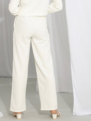 KOTTY Womens Solid Attractive High Rise Pant
