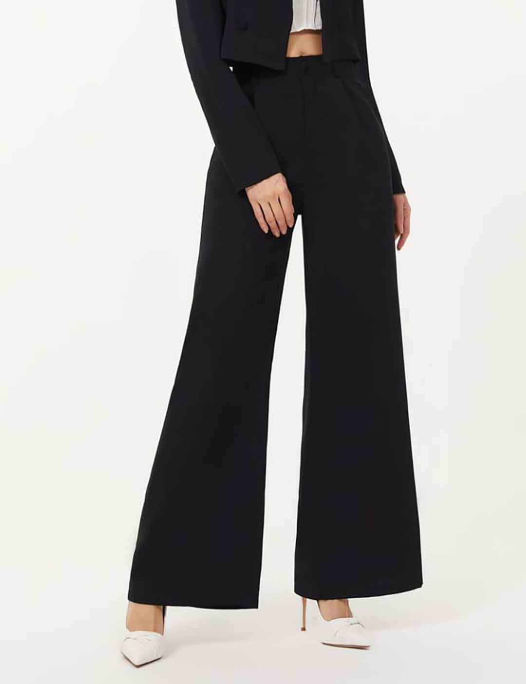 KOTTY Womens Solid Attractive High Rise Pant