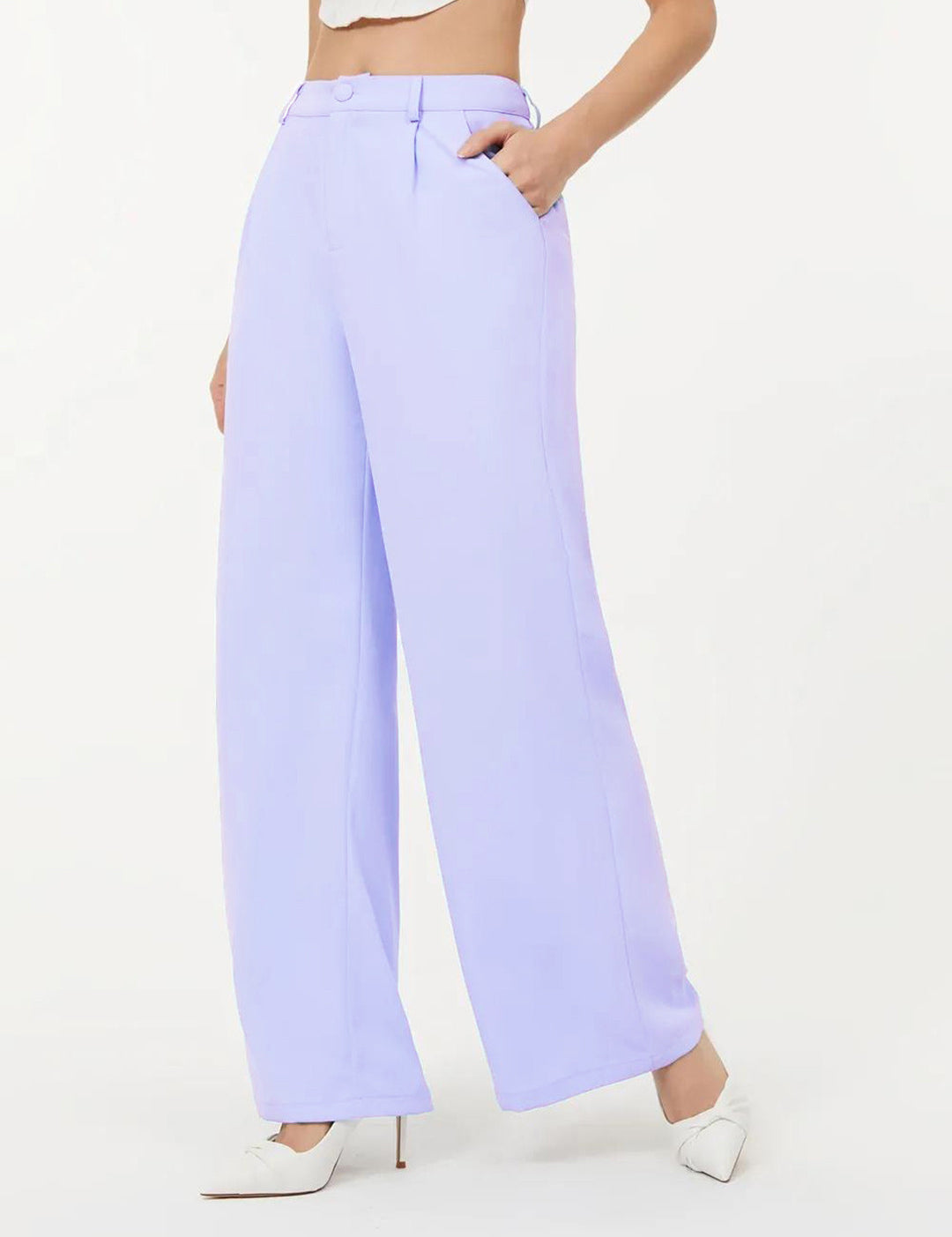 KOTTY Regular Fit Women Purple Trousers 