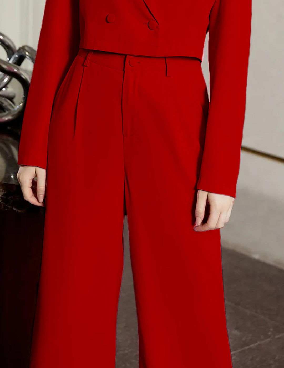 KOTTY Regular Fit Women Red Trousers 