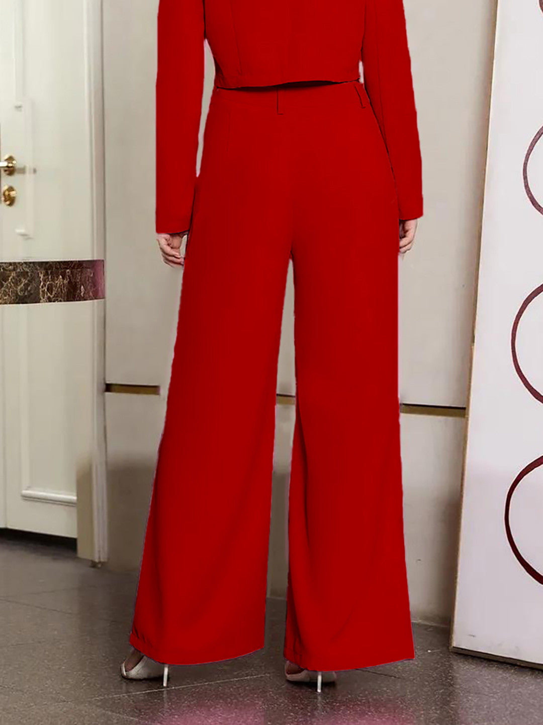 KOTTY Regular Fit Women Red Trousers 