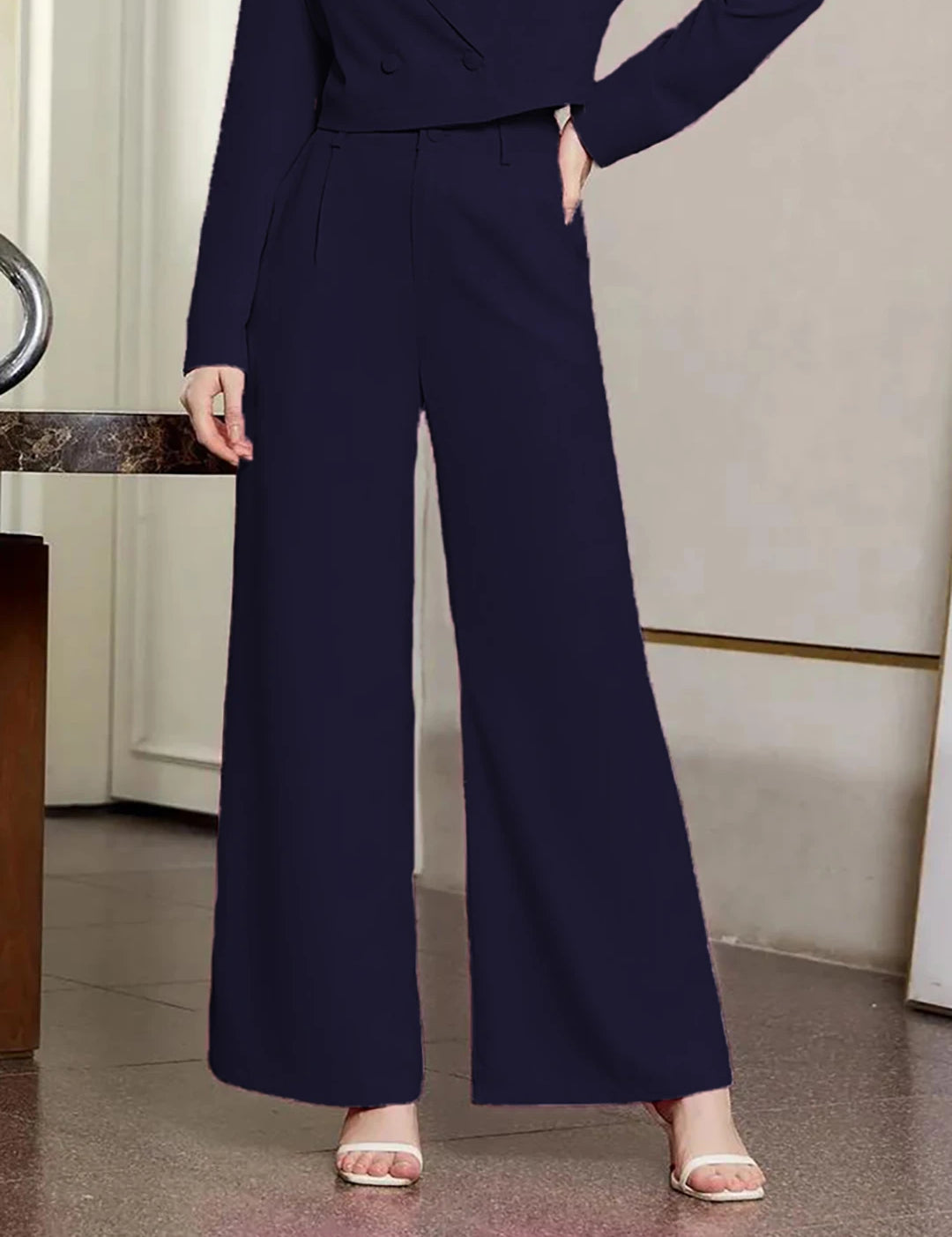 KOTTY Womens Solid Attractive High Rise Pant