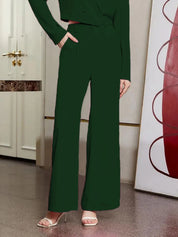 KOTTY Regular Fit Women Dark Green Trousers 