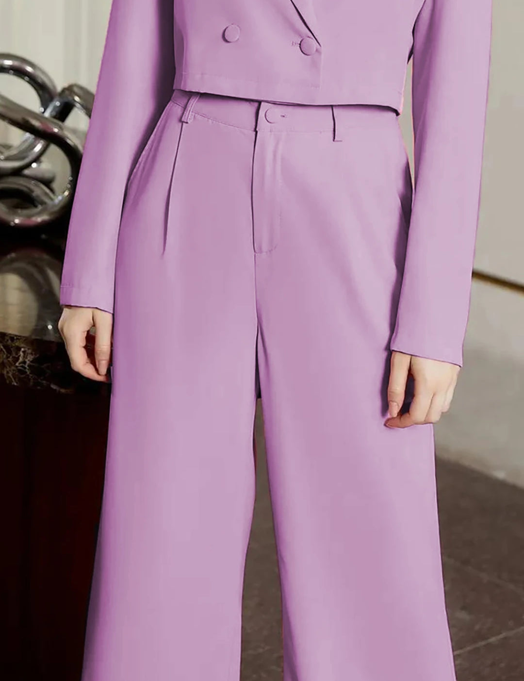 KOTTY Regular Fit Women Purple Trousers 