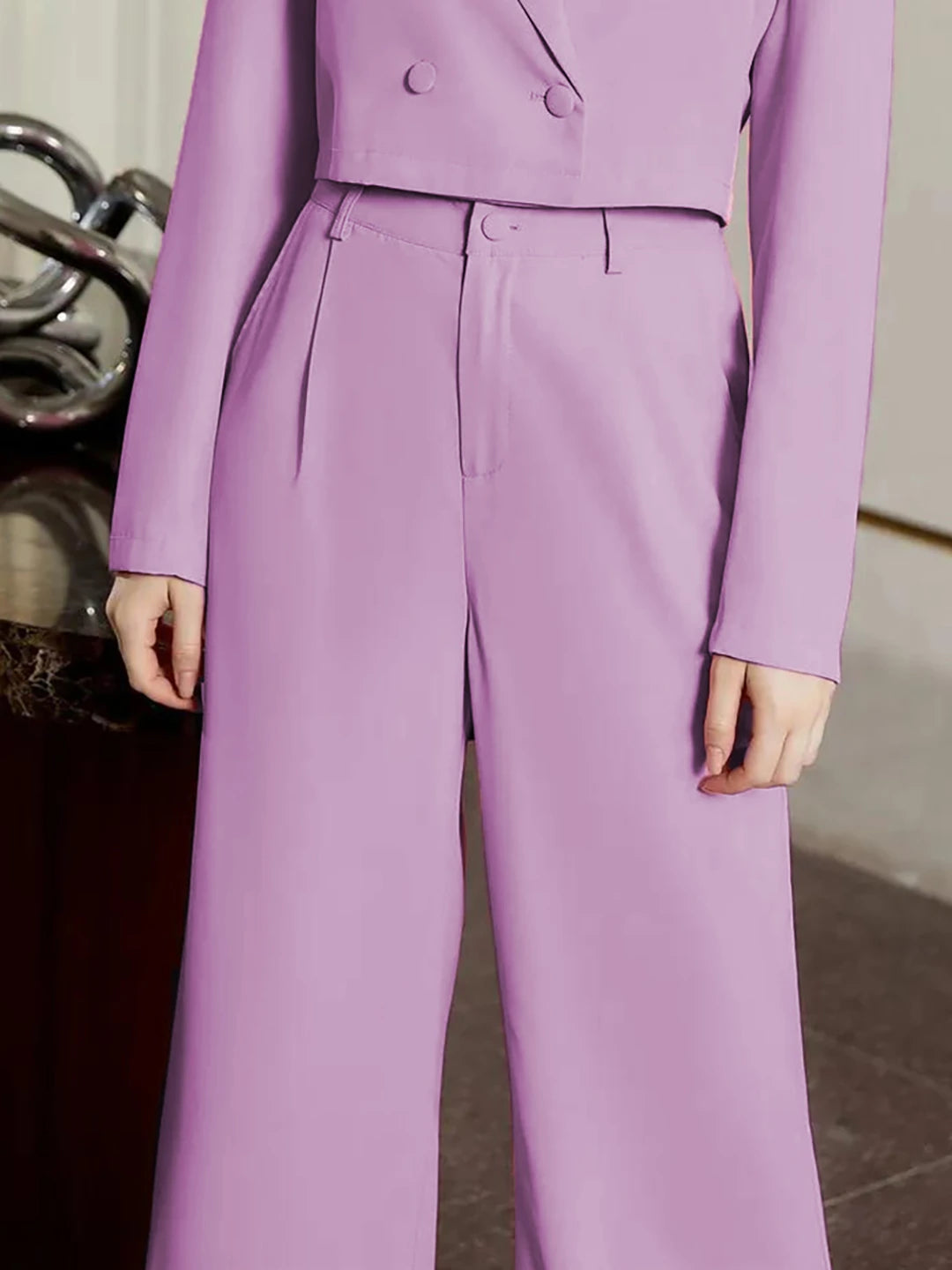 KOTTY Regular Fit Women Purple Trousers 