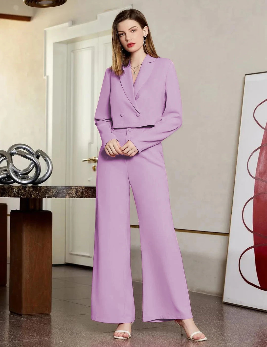 KOTTY Regular Fit Women Purple Trousers 