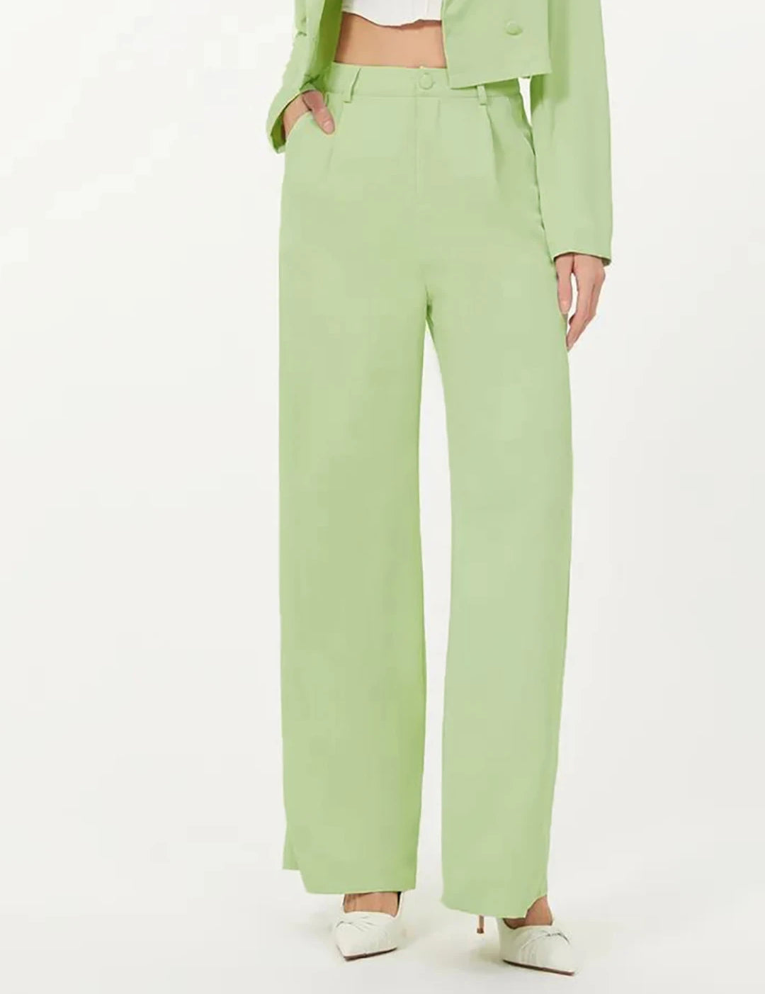 KOTTY Regular Fit Women Green Trousers 