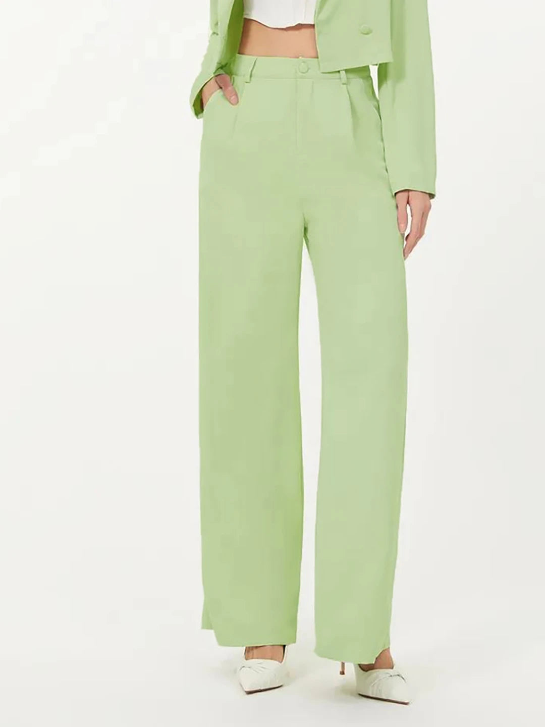 KOTTY Regular Fit Women Green Trousers 