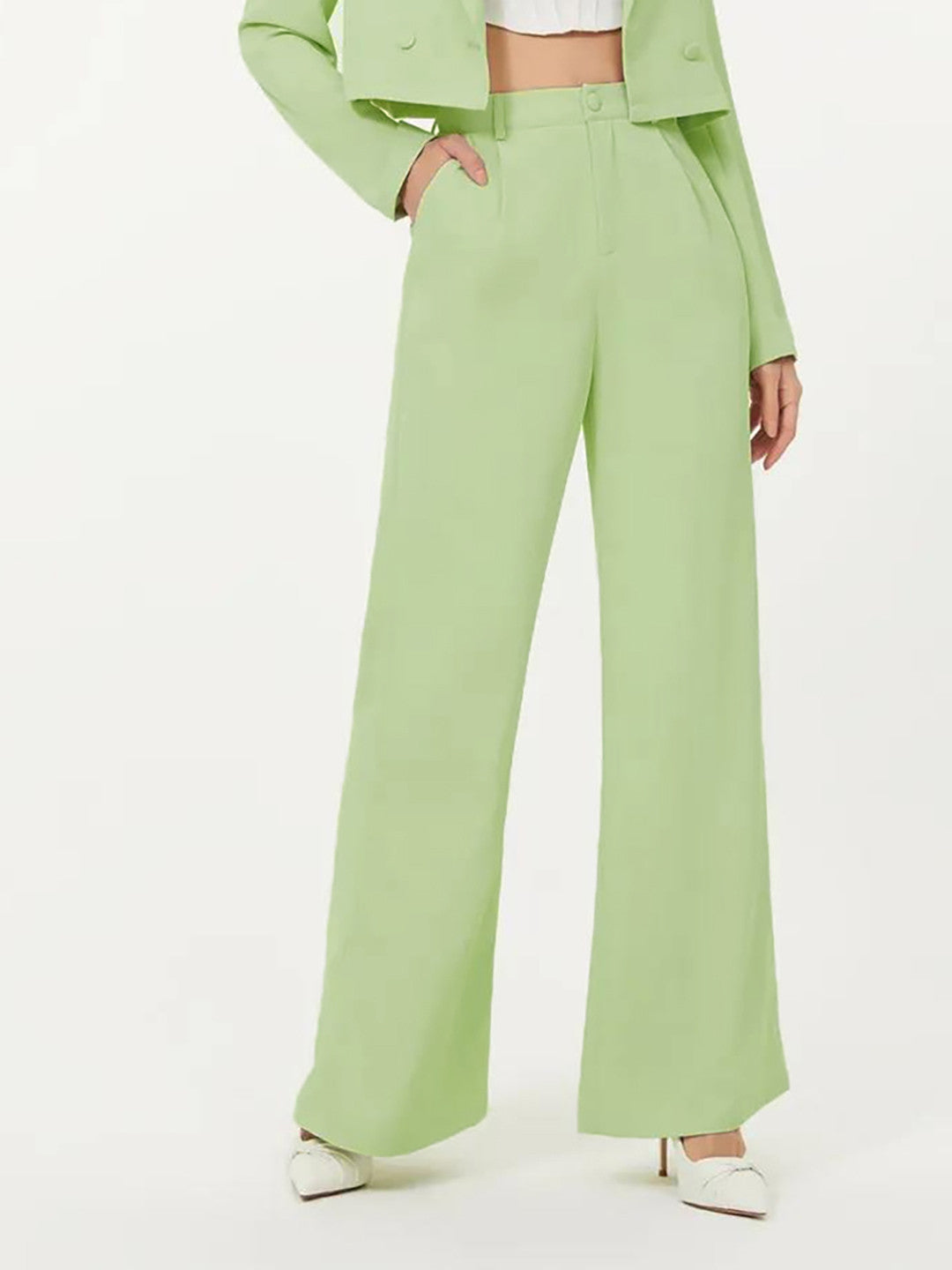 KOTTY Regular Fit Women Green Trousers 