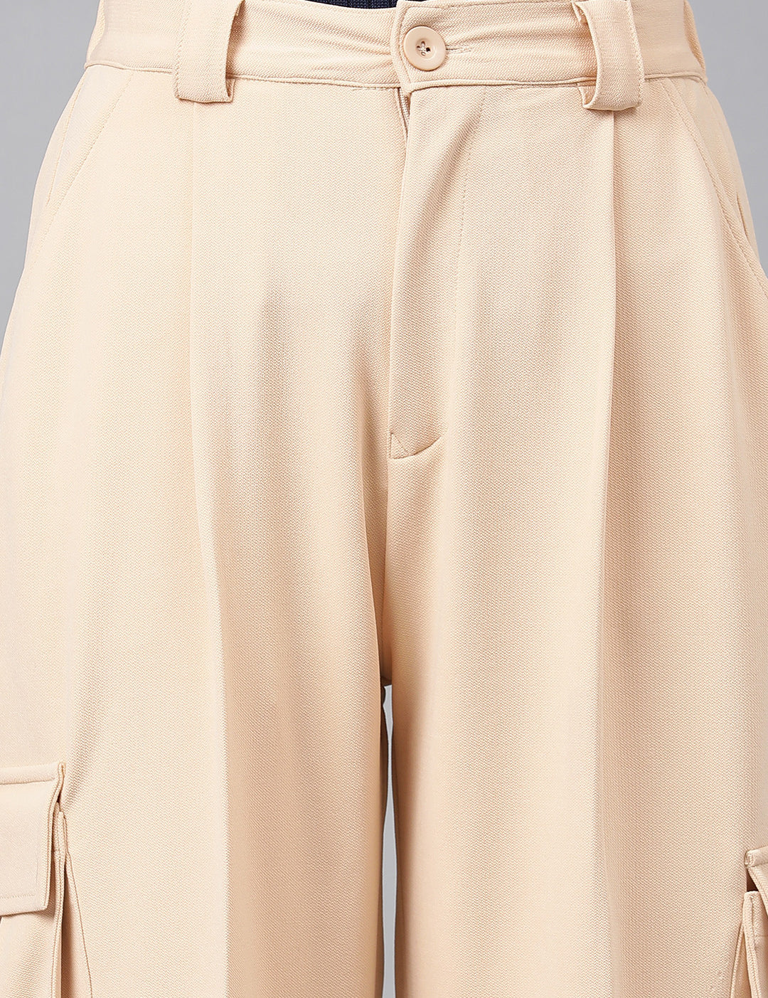 KOTTY Regular Fit Women Beige Trousers 