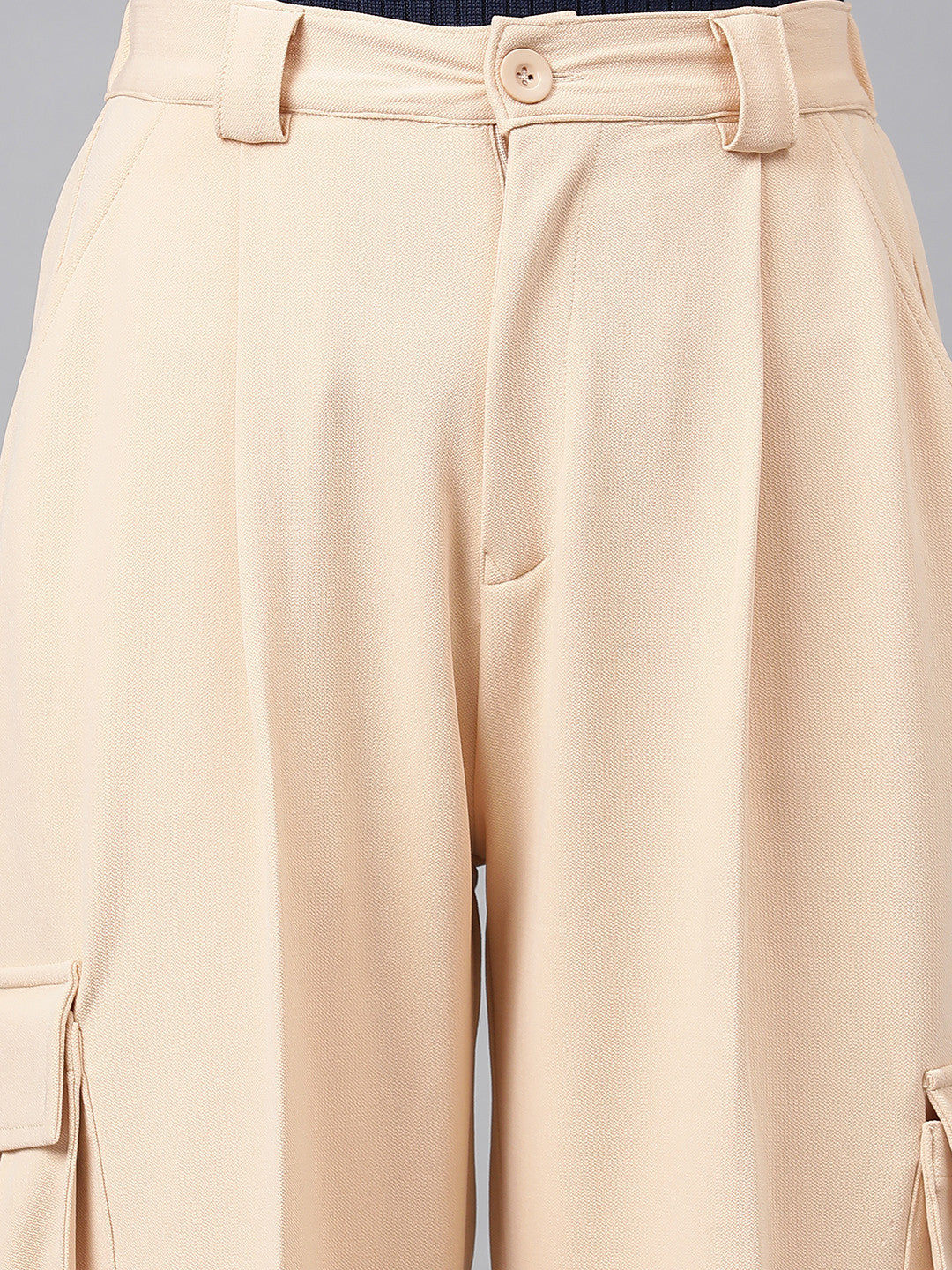 KOTTY Regular Fit Women Beige Trousers 
