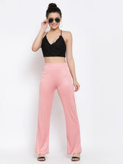 KOTTY Womens Solid Attractive High Rise Pant