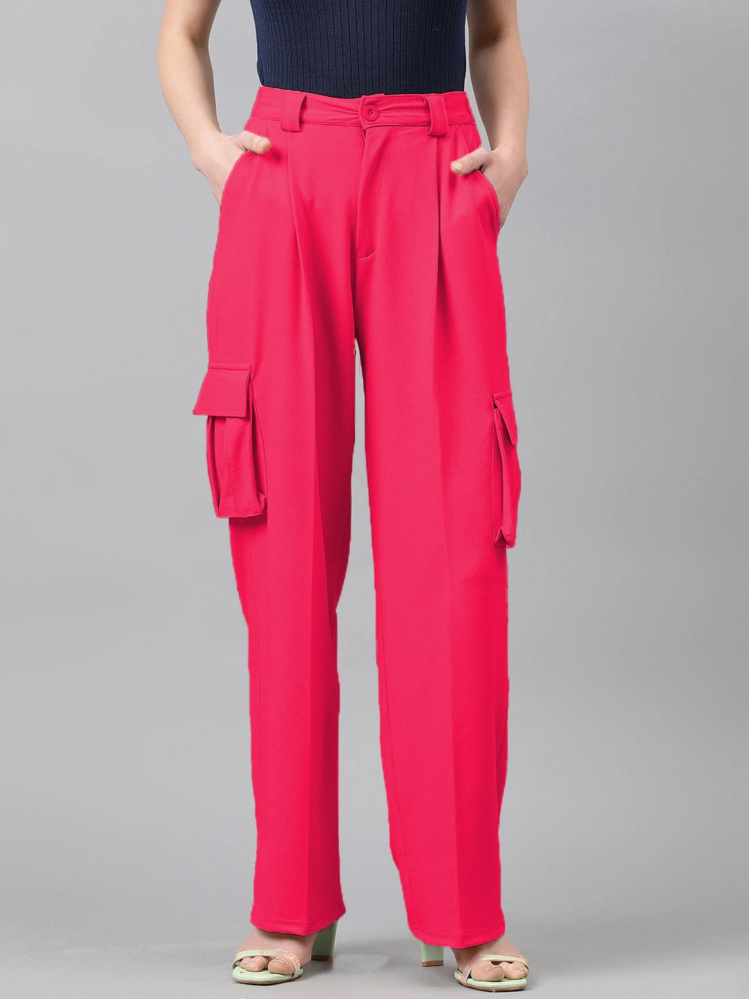 KOTTY Regular Fit Women Pink Trousers 