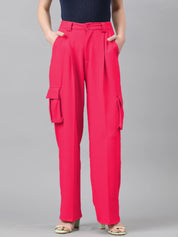 KOTTY Regular Fit Women Pink Trousers 