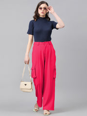 KOTTY Regular Fit Women Pink Trousers 