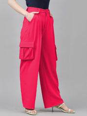 KOTTY Regular Fit Women Pink Trousers 