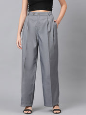 KOTTY Regular Fit Women Grey Trousers 