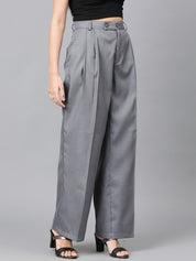 KOTTY Regular Fit Women Grey Trousers 