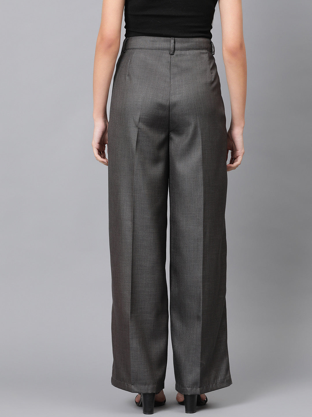 KOTTY Regular Fit Women Grey Trousers 