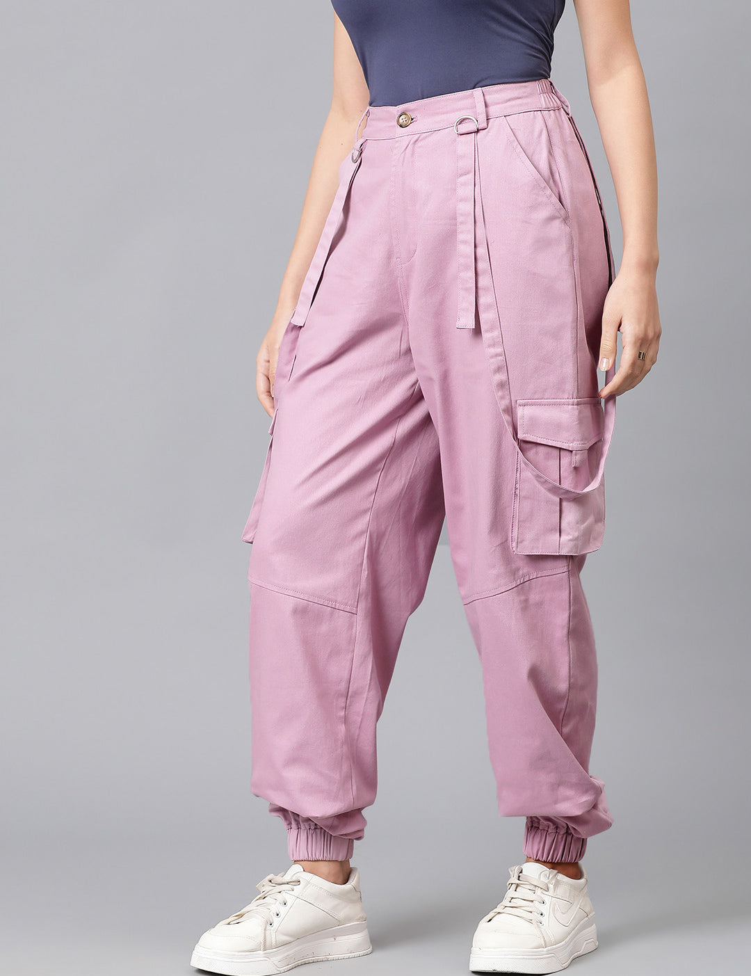KOTTY Regular Fit Women Pink Trousers 