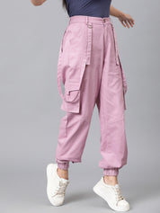 KOTTY Regular Fit Women Pink Trousers 