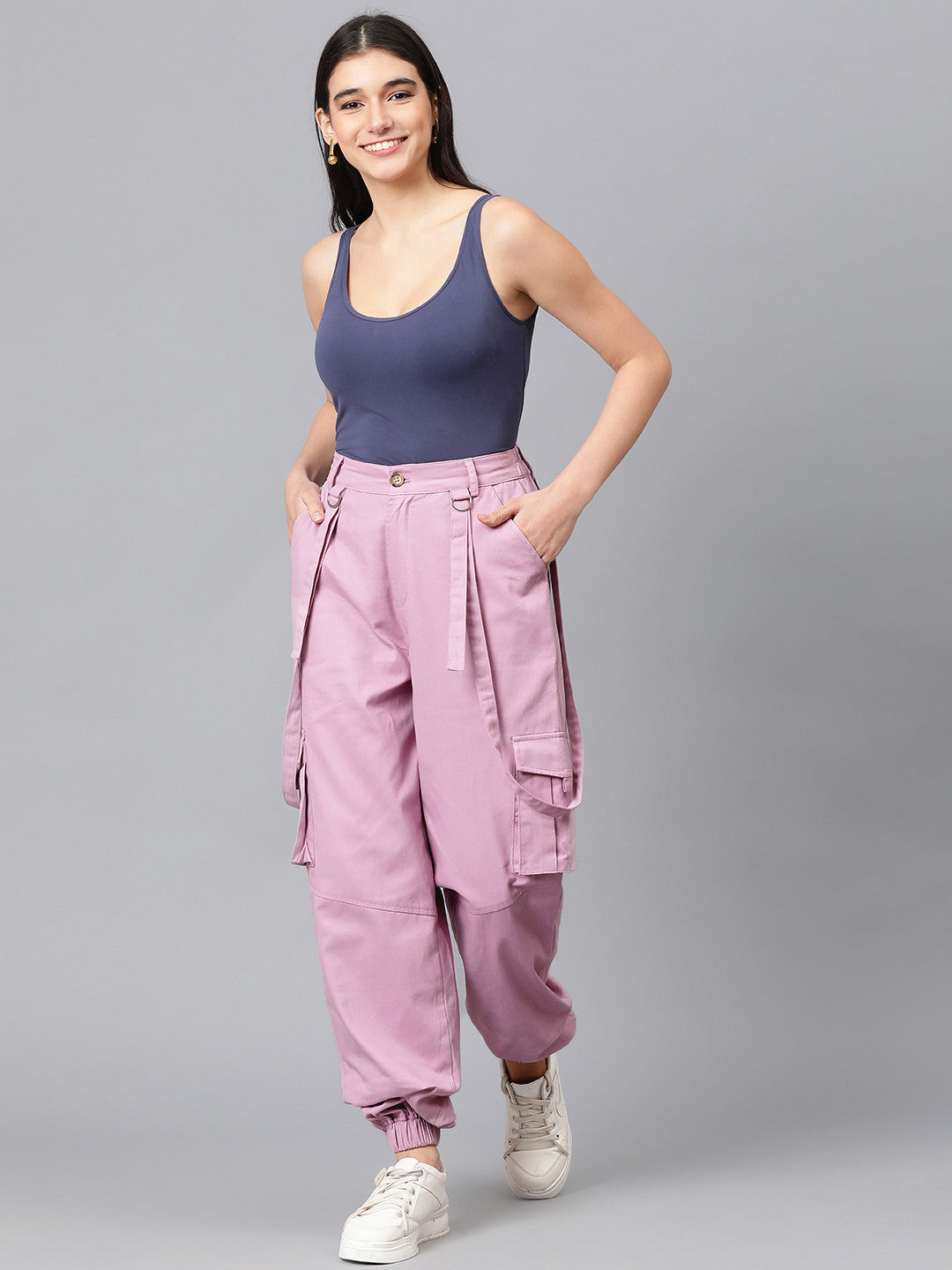 KOTTY Regular Fit Women Pink Trousers 