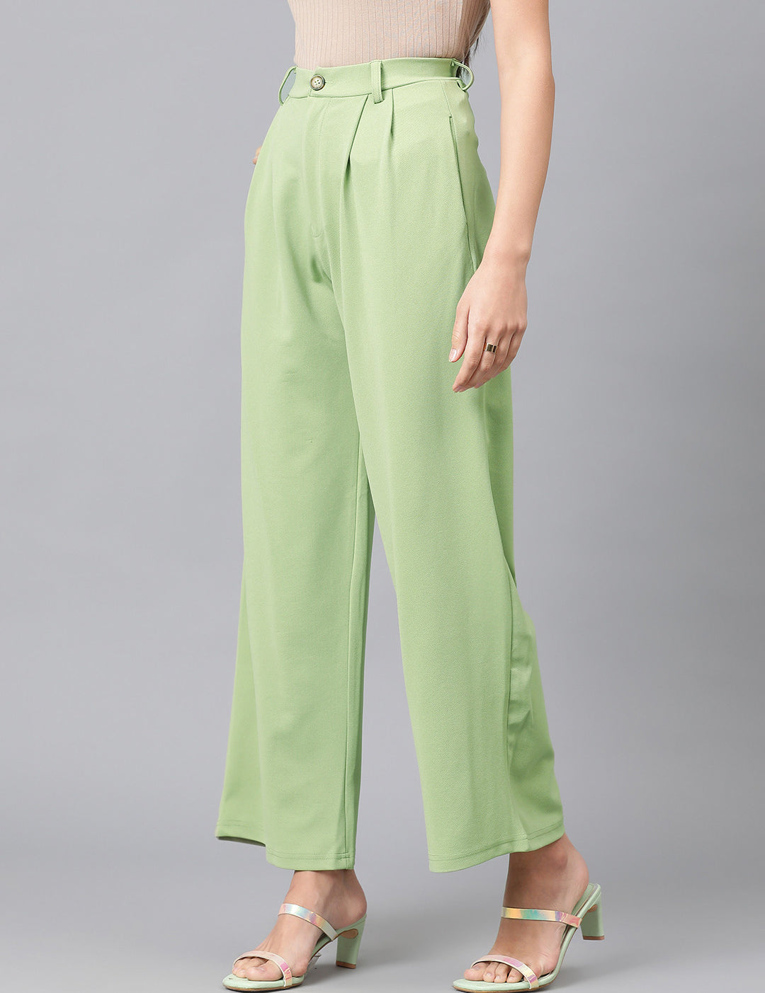 KOTTY Regular Fit Women Green Trousers 