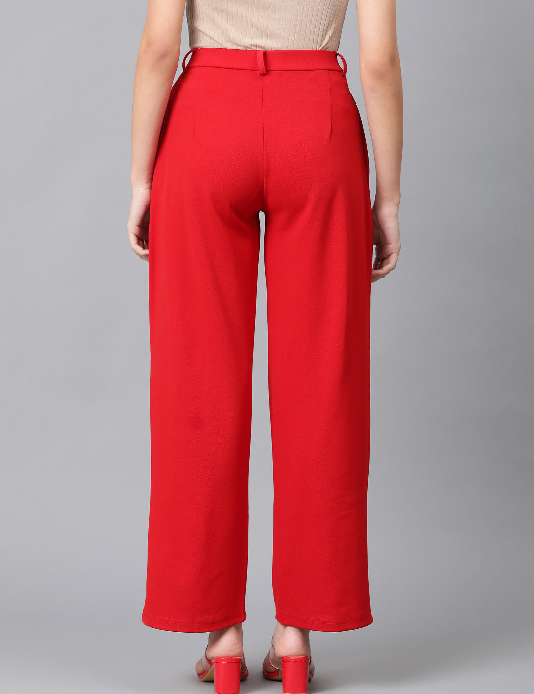 KOTTY Regular Fit Women Red Trousers 