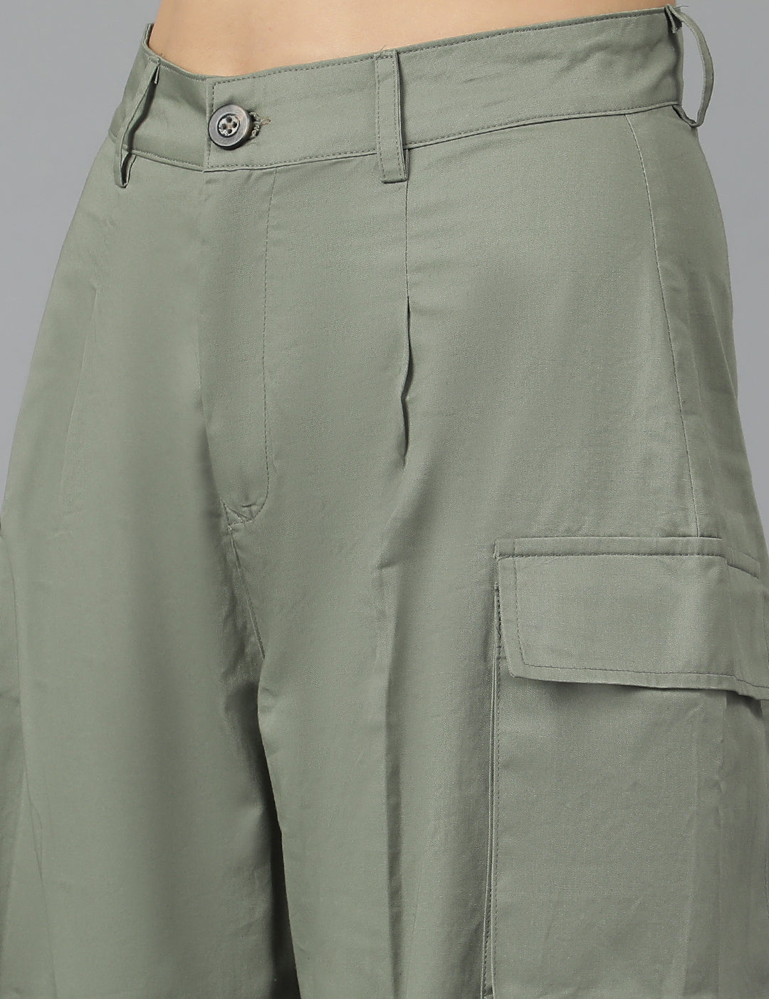 KOTTY Straight Fit Women Light Green Trousers 