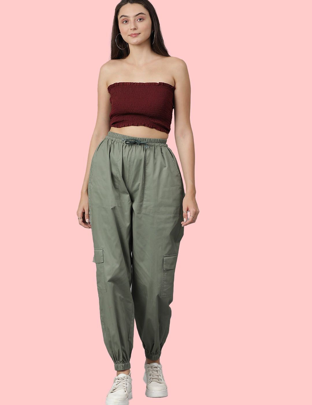 KOTTY Regular Fit Women Green Trousers 