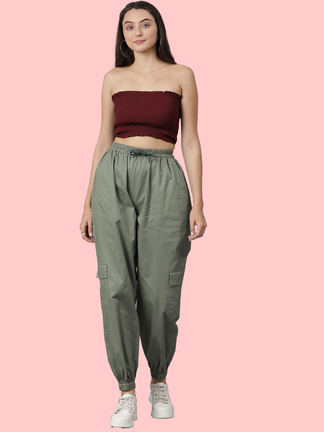 KOTTY Regular Fit Women Green Trousers 