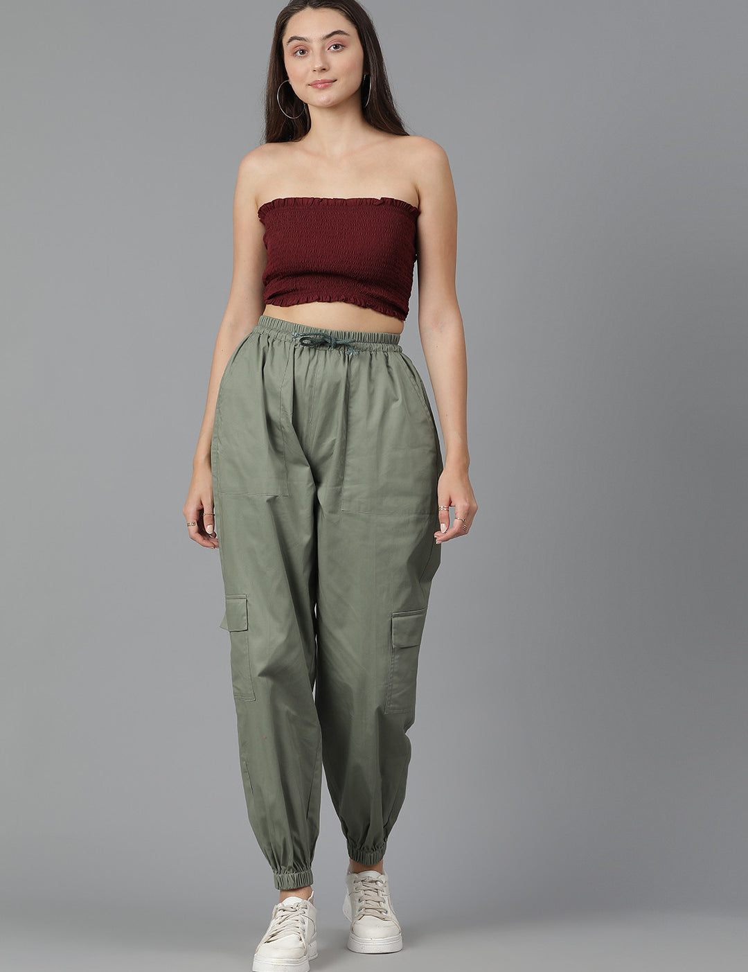 KOTTY Regular Fit Women Green Trousers 