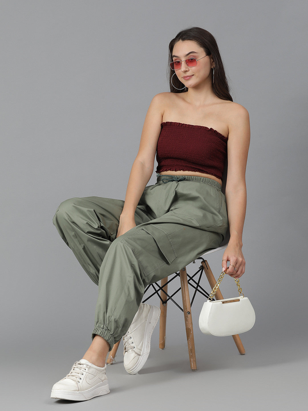 KOTTY Regular Fit Women Green Trousers 