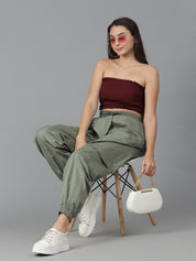 KOTTY Regular Fit Women Green Trousers 