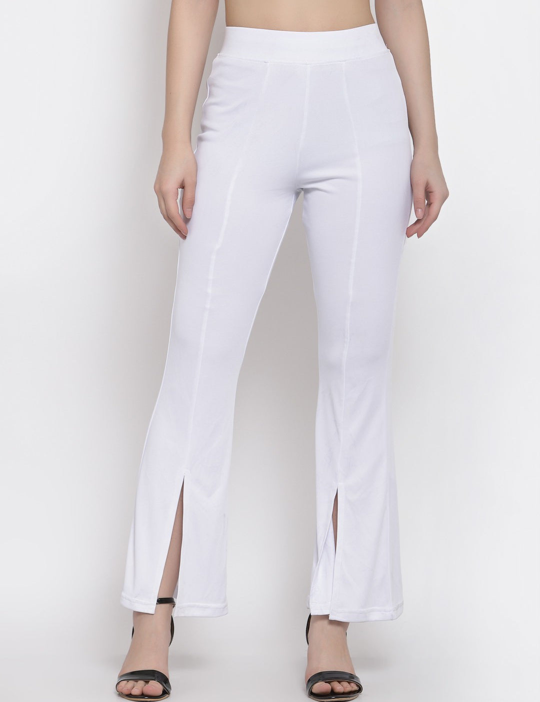 KOTTY Womens Solid Attractive High Rise Pant