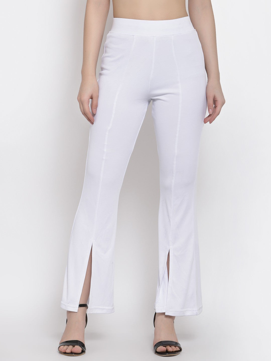 KOTTY Womens Solid Attractive High Rise Pant