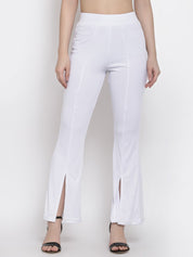 KOTTY Womens Solid Attractive High Rise Pant