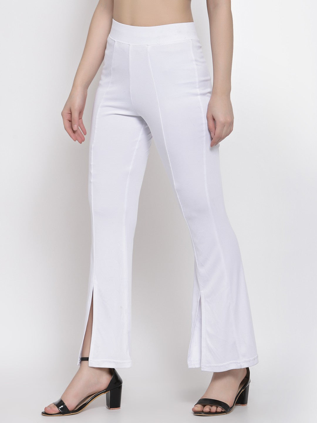 KOTTY Womens Solid Attractive High Rise Pant